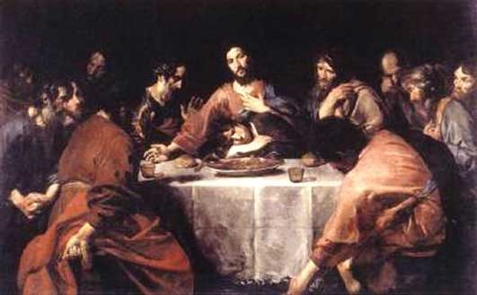 «Last Supper». Valentin de Boulogne